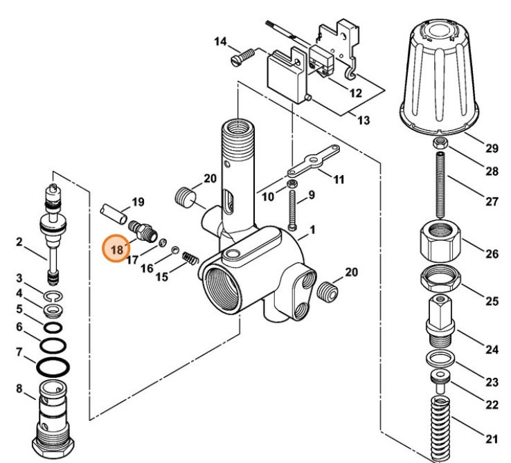 Element łączący, Stihl 47475130200