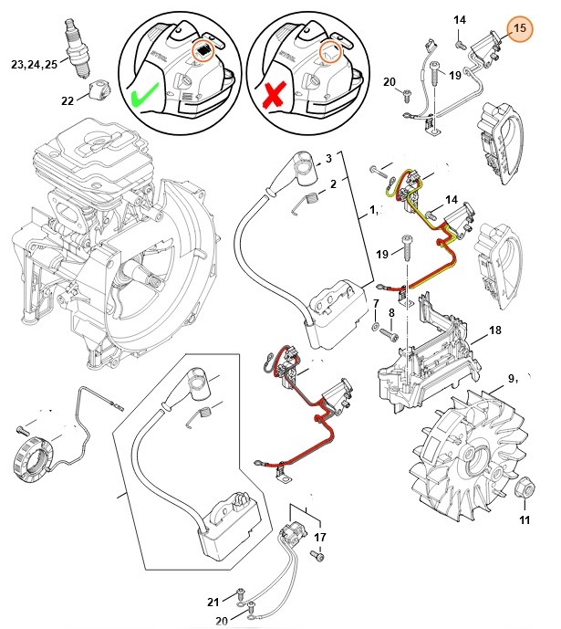 Wiązka kabli, Stihl 41474403006