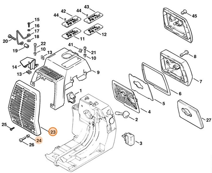 Kratka ochronna, Stihl 41161407101