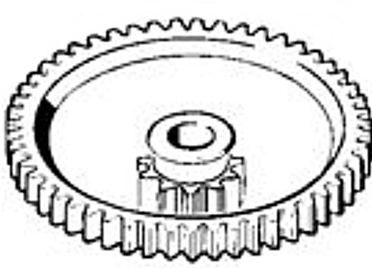 Podwójne zębate koło przekładniowe, Stihl 43086422010