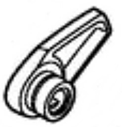 Dźwignia nastawcza - prawo, Stihl 49255024700