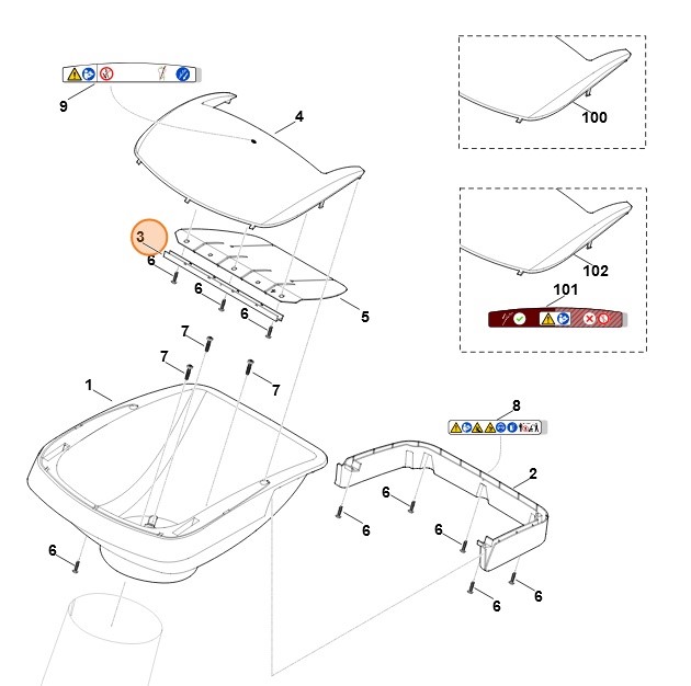 Listwa zaciskowa, Stihl 60127063900
