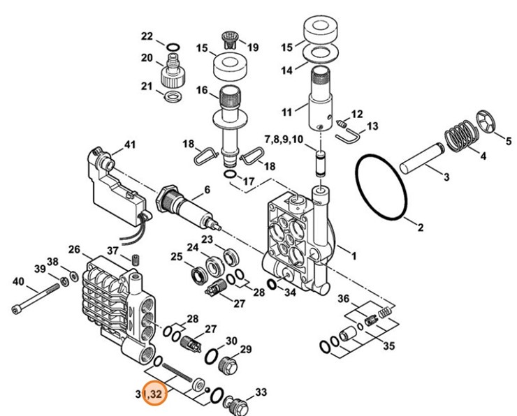 Wkład zaworowy, Stihl 47655103501