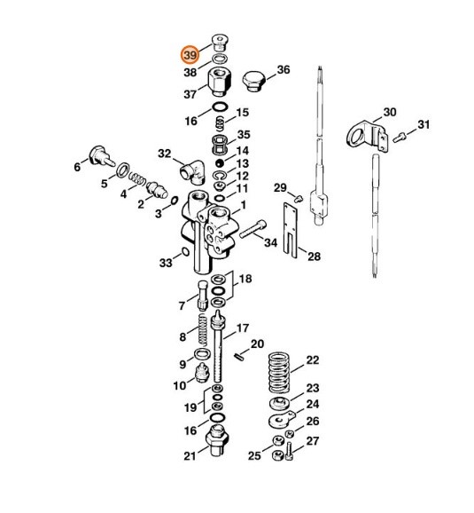 Śruba zamykająca, Stihl 47065180100