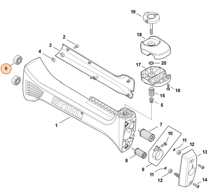 Amortyzator gumowy, Stihl 41477929301
