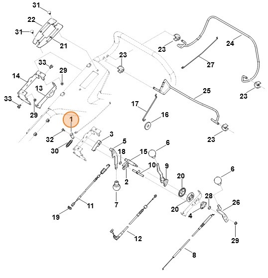 Dźwignia, Stihl 63751625000