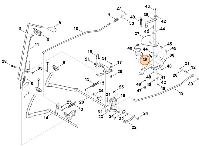 Sprężyna naciągowa, Stihl 61707641600