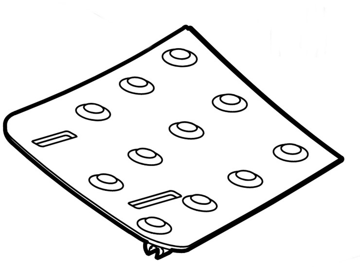 Dywanik prawy, Stihl 61407065405