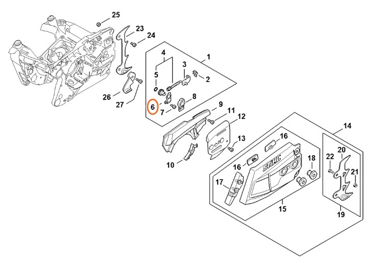 Osłona blaszana, Stihl 11226642200