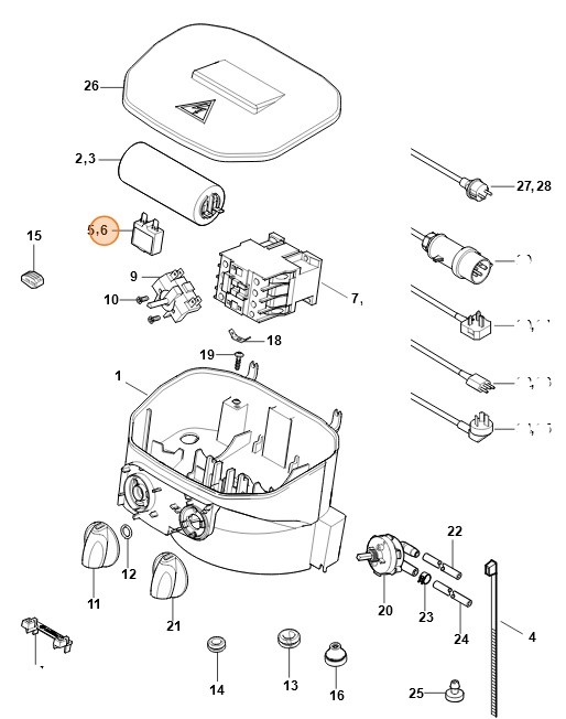 Bezpiecznik 16 A, Stihl 47574370800