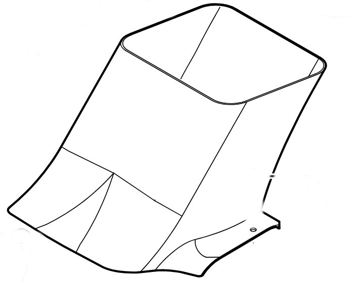 Dolna część kanału wyrzutowego, Stihl 61707631410