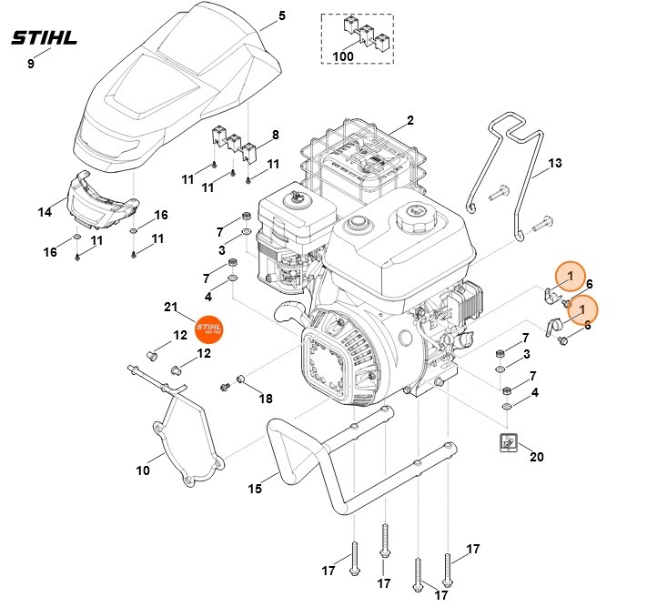 Uchwyt, Stihl 00041822100
