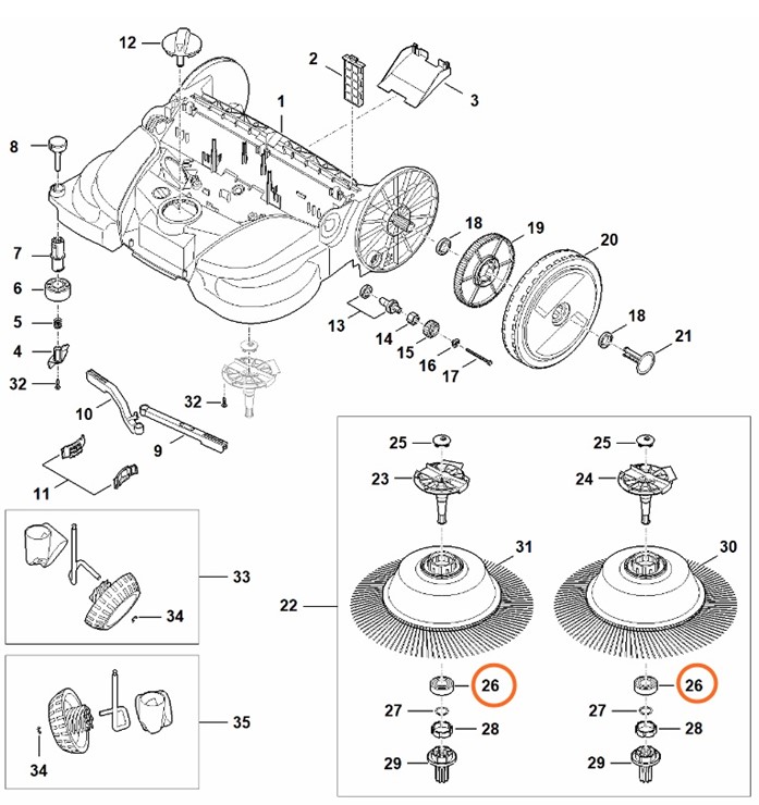 Łożysko, Stihl 95030036842