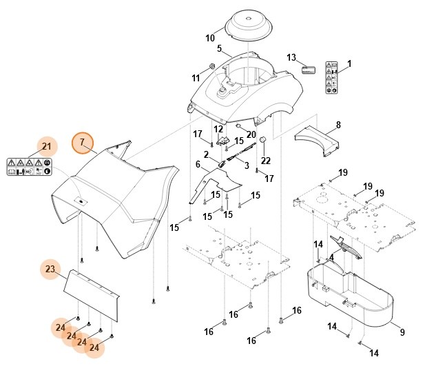 Przedłużenie kanału wyrzutowego, Stihl 60127806115