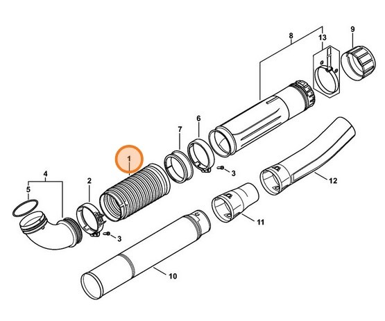 Wąż fałdzisty, Stihl 42827016102