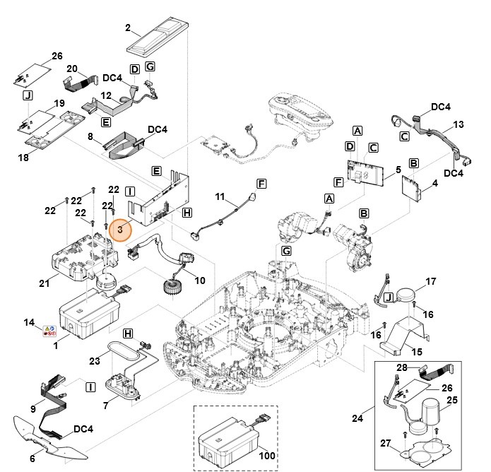 Moduł układu elektronicznego, Stihl 63094301414