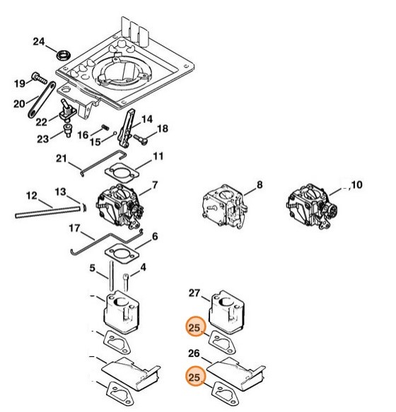 Uszczelka 0,5 mm, Stihl 11111291401