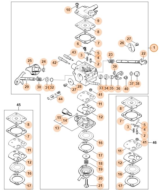 Gaźnik 4282/10, Stihl 42821200610