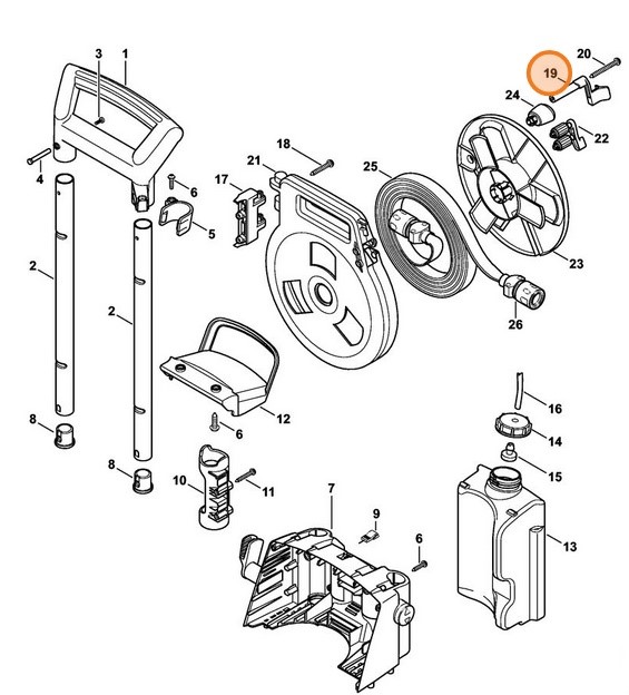 Mocowanie zatrzaskowe, Stihl 49005011500
