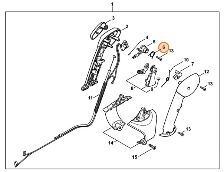 Sprężyna ramieniowa, Stihl 42821824520