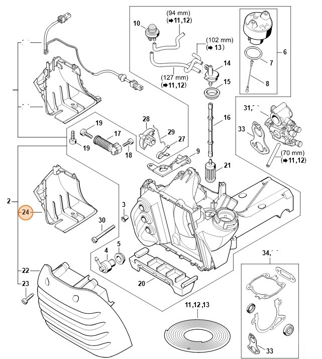 Sterowanie przepływem powietrza, Stihl 42381416300