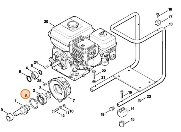 Pierścień zabezpieczający 62x2, Stihl 94556215760
