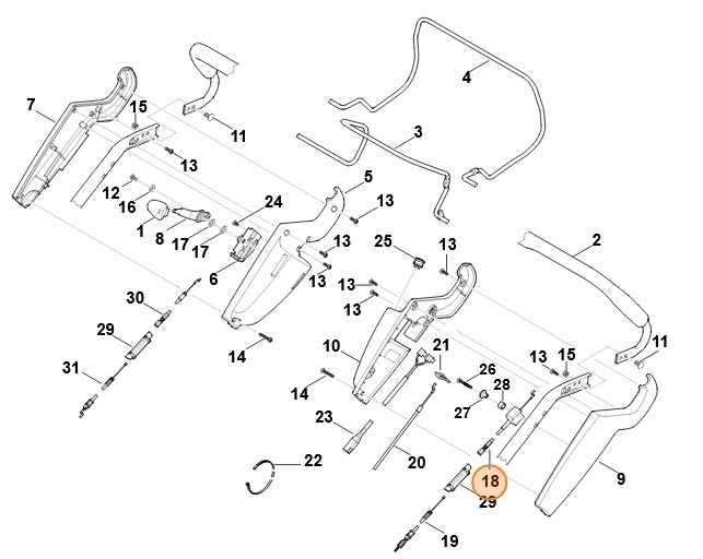 Cięgno, Stihl 63407007504