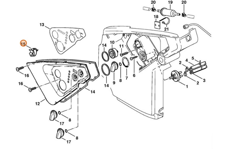 Mocowanie kabla, Stihl 47524481202