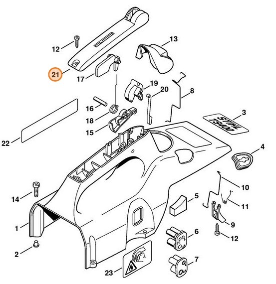 Okładzina uchwytu, Stihl 42237910600