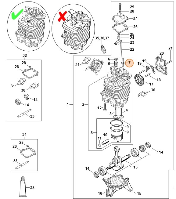 Śruba M5, Stihl 41800381700