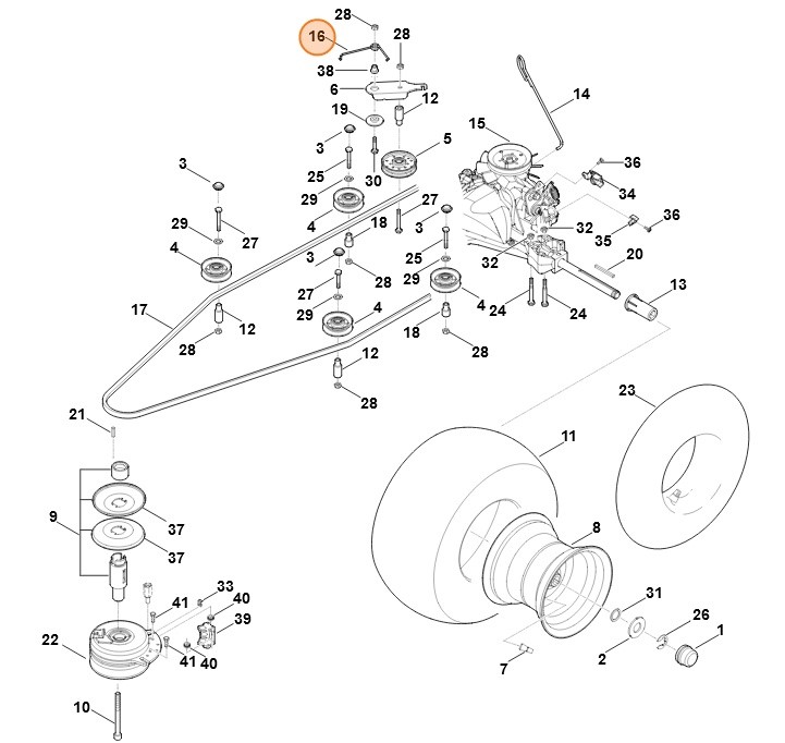 Sprężyna kątowa, Stihl 61707034920