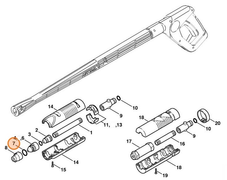 Okrągły pierścień uszczelniający 15,1x1,6, Stihl 96459457567