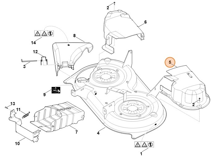 Osłona lewa, Stihl 61657802035