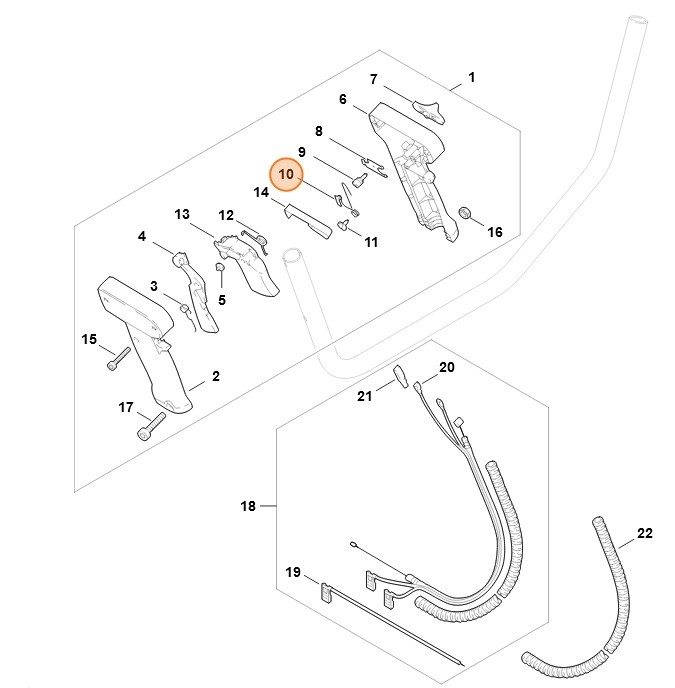 Sprężyna zestykowa, Stihl 41264421600