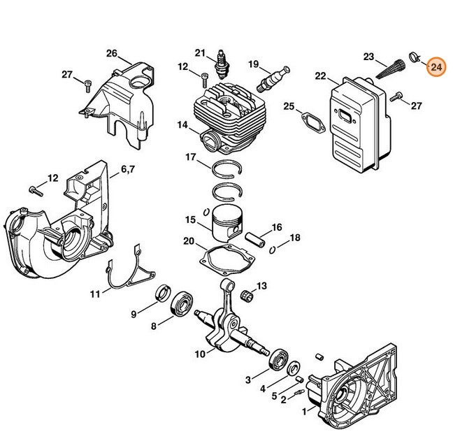 Klamra, Stihl 42231416600