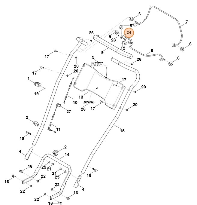 Łożysko kulkowe 626-2Z, Stihl 95030039545