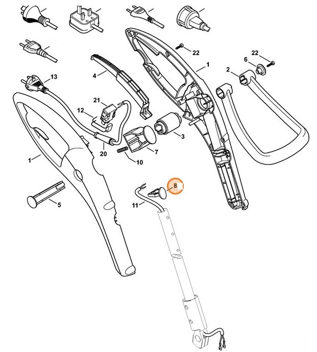 Listwa ryglująca, Stihl 48157921900