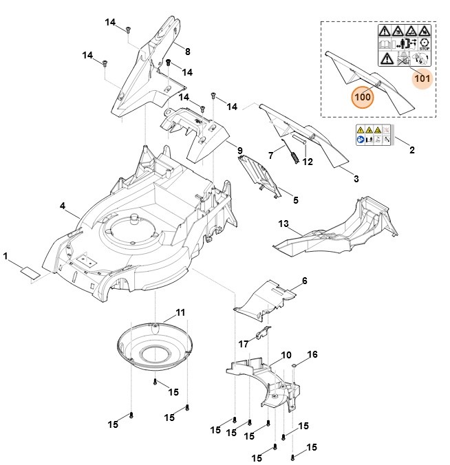 Pokrywa, Stihl 63647002701