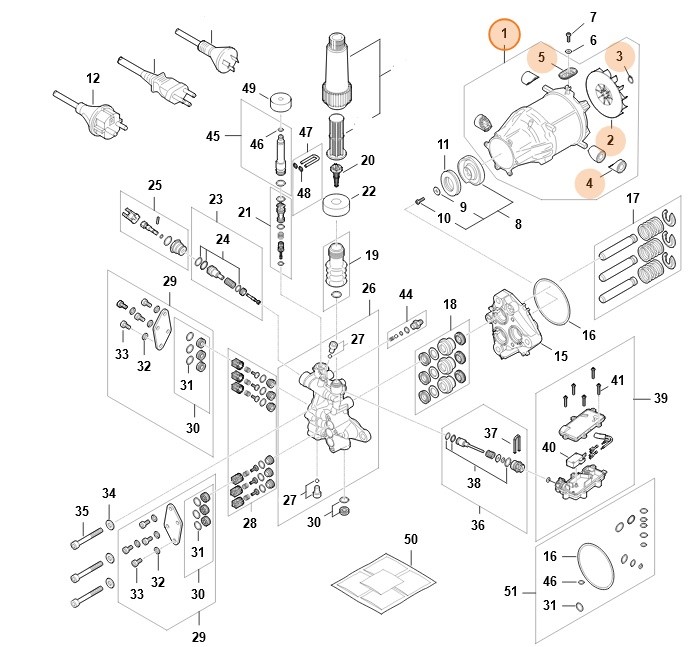 Silnik elektryczny 230 V/50 Hz, Stihl RE016000214