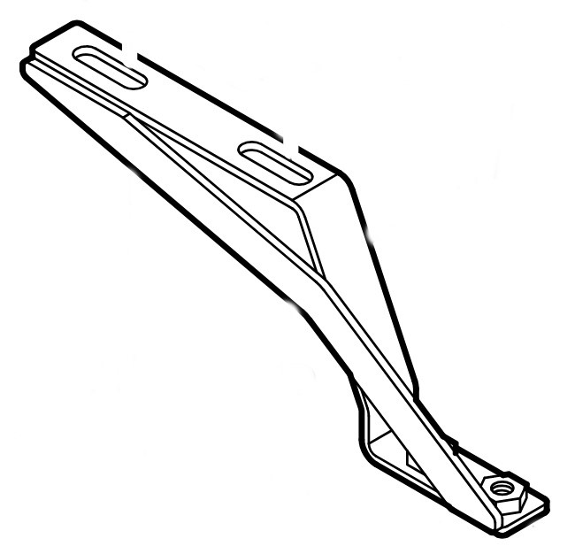 Uchwyt prawej osłony blaszanej, Stihl 62517104503