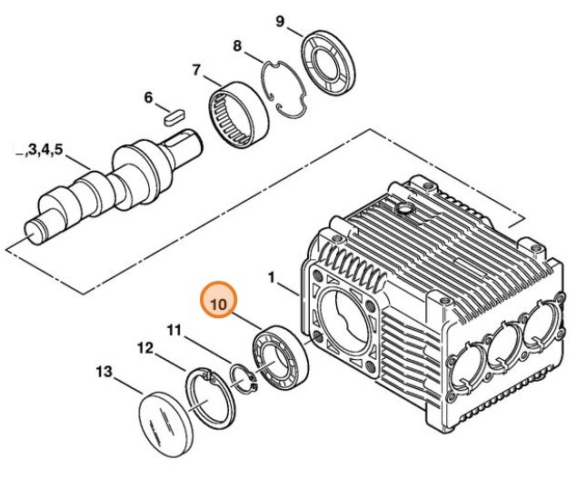 Łożysko toczne 6001, Stihl 95030030731