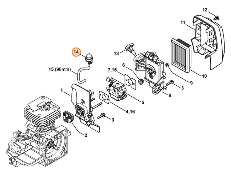 Pompa paliwowa, Stihl 00003506201