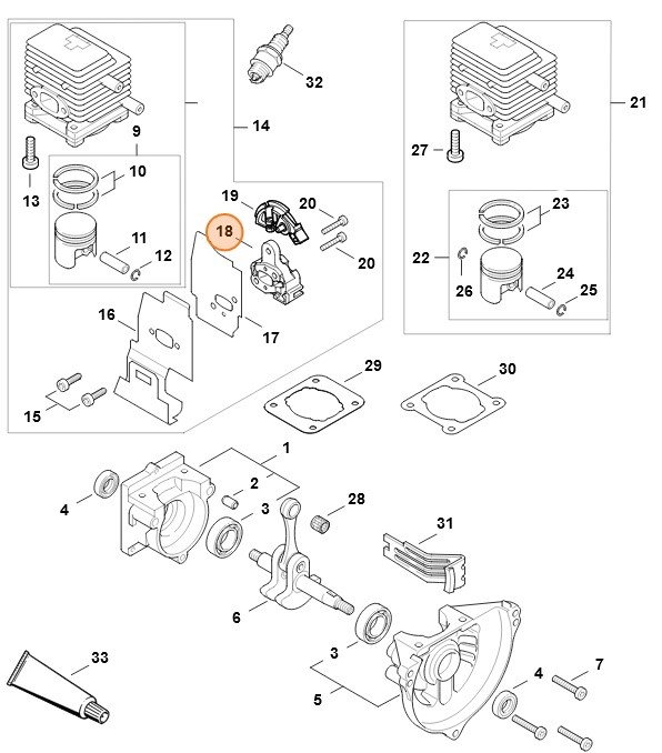 Kołnierz pośredni, Stihl 41371211603