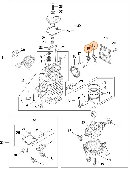 Dźwignia zabierakowa, Stihl 42830381900