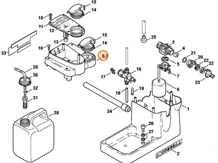 Pojemnik, Stihl 47527000800