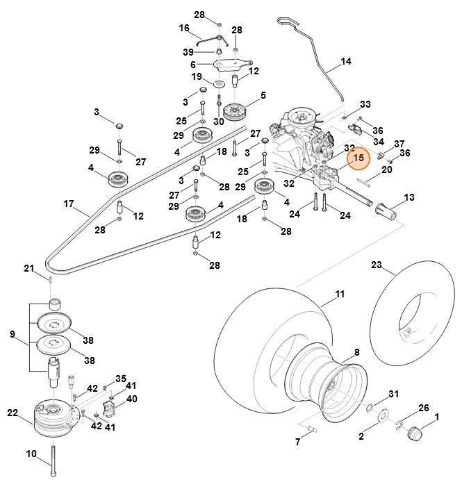 Przekładnia T3-CHBF-2X3C-1TX4, Stihl 61706400130
