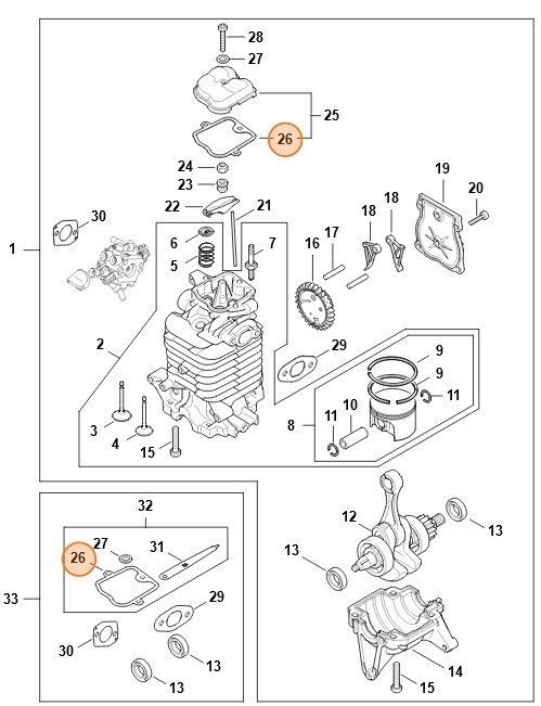 Uszczelka, Stihl 42830290500