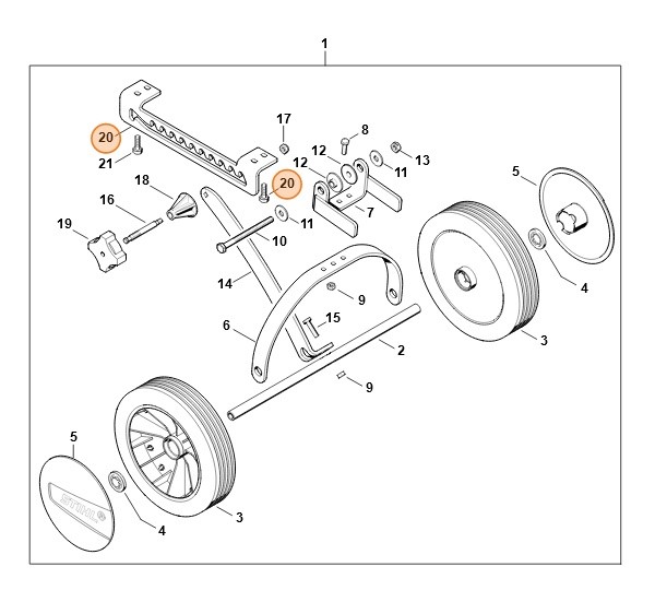Listwa ryglująca, Stihl 46017039500
