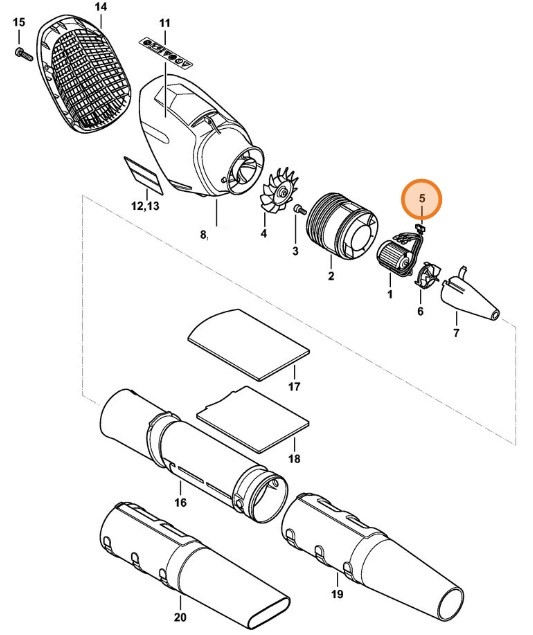 Wiązka kabli, Stihl 48664403001
