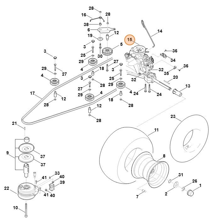 Przekładnia T2-CHBF-2X3C-1TX1, Stihl 61656400101